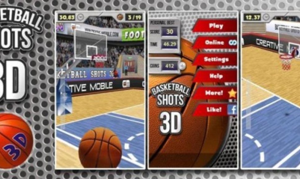 Žaidimas „Basketball Shots 3D“