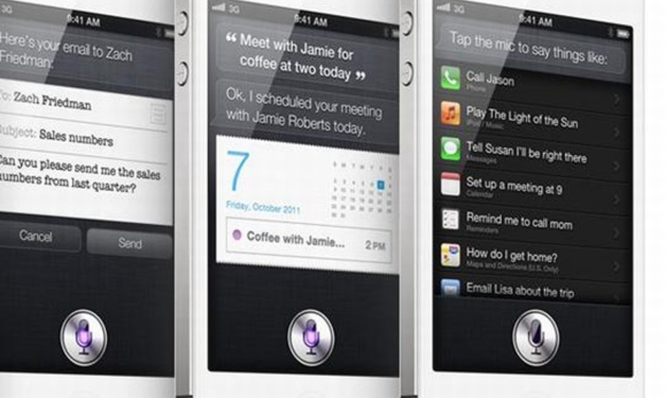 „iPhone 4S“ aplikacija „Siri“ leidžia telefoną valdyti balsu