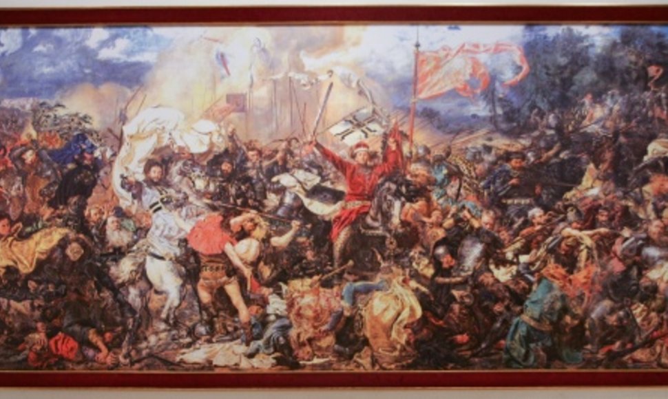 Jano Mateikos paveikslo „Žalgirio mūšis“ reprodukcija 