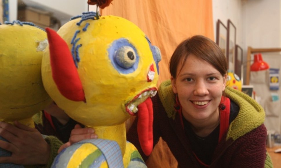 Vilniaus mokytojų namuose veikiančios vaikų ir jaunimo meno galerijos projektų vadovė Sigita Stankevičiūtė 
