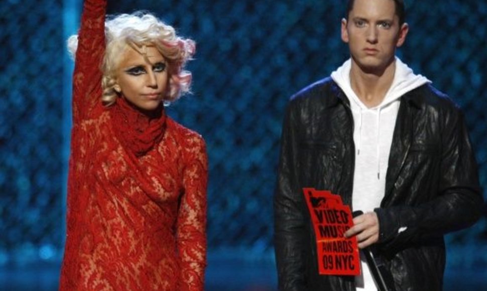 Eminemas ir Lady Gaga akis į akį susidūrė prieš kelis metus, per MTV apdovanojimus.