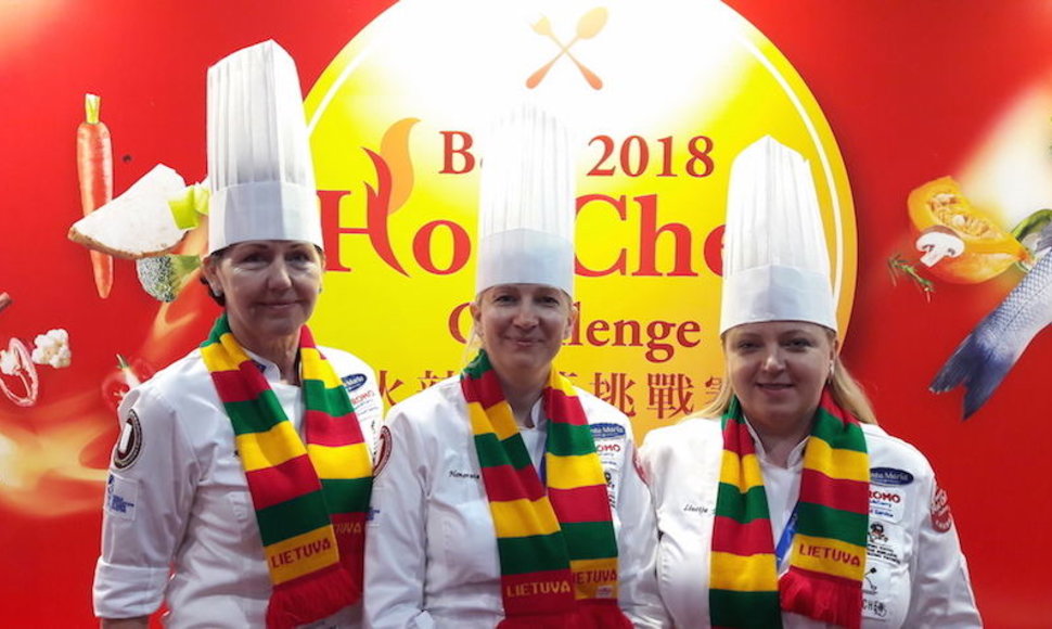 Aldona Gečienė, Honorata Lyndo ir Liucija Makovska „Hot Chef Challange“ varžybose