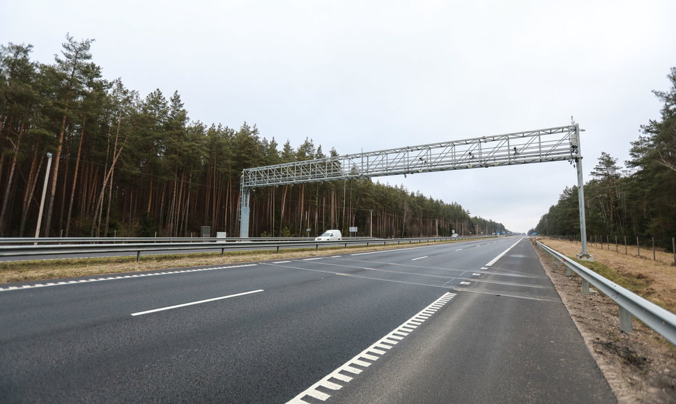 Kontrolės įranga kelyje Kaunas-Jonava