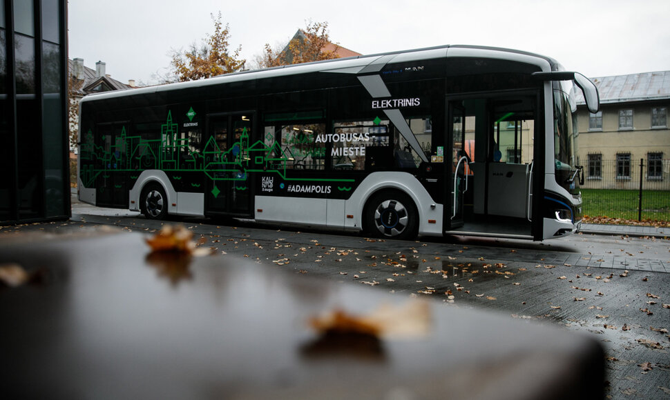 Elektrinio autobuso pristatymas