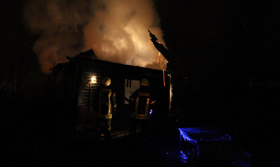 Kaune sudegė namas