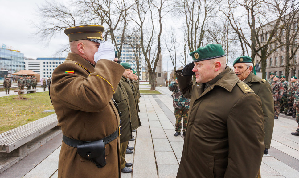 Šaulių vėliavos perdavimo ceremonija