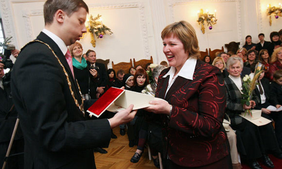 Kauno miesto rotušėje vyko tradicinė padėkos ceremonija.