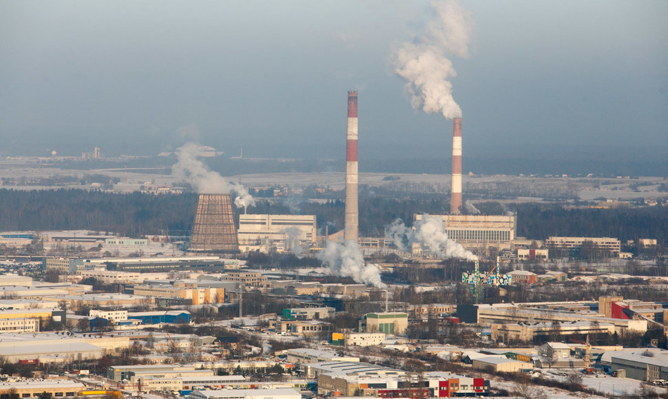 Kaunas ir jo apylinkės pro sraigtasparnio langą