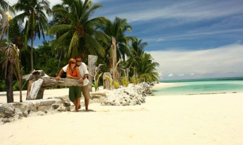 Tai ne kadras iš kino filmo: tuščių nuostabaus grožio paplūdimių Edita ir Karolis per kelionę surado ne vieną.