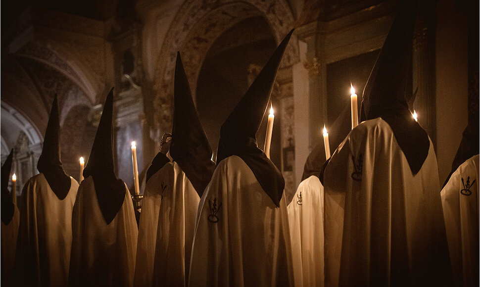 &Scaron;ventosios Savaitės procesijos dalyviai &ndash; nazarėnai