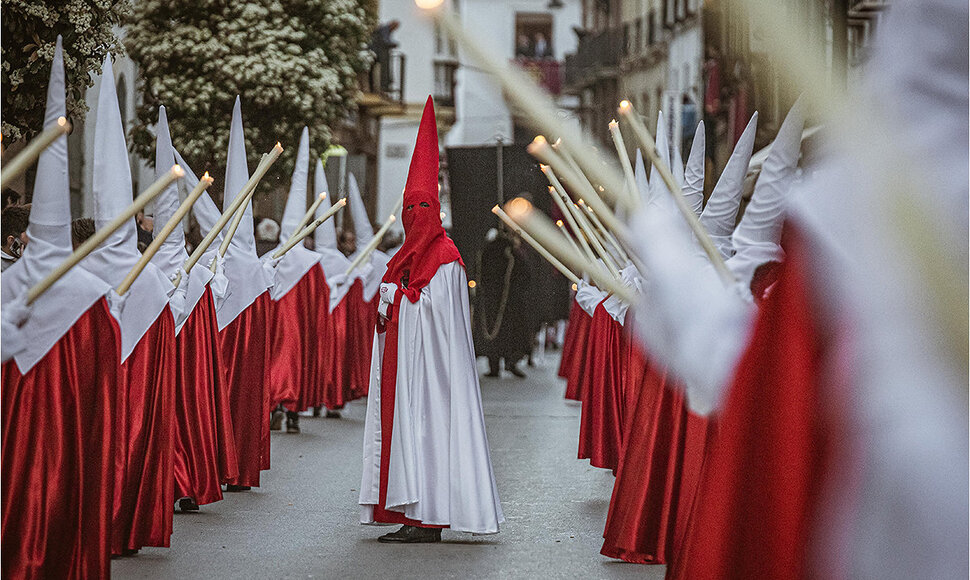 &Scaron;ventosios Savaitės procesijos dalyviai &ndash; nazarėnai