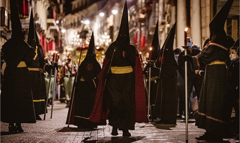&Scaron;ventosios Savaitės procesijos dalyviai &ndash; nazarėnai