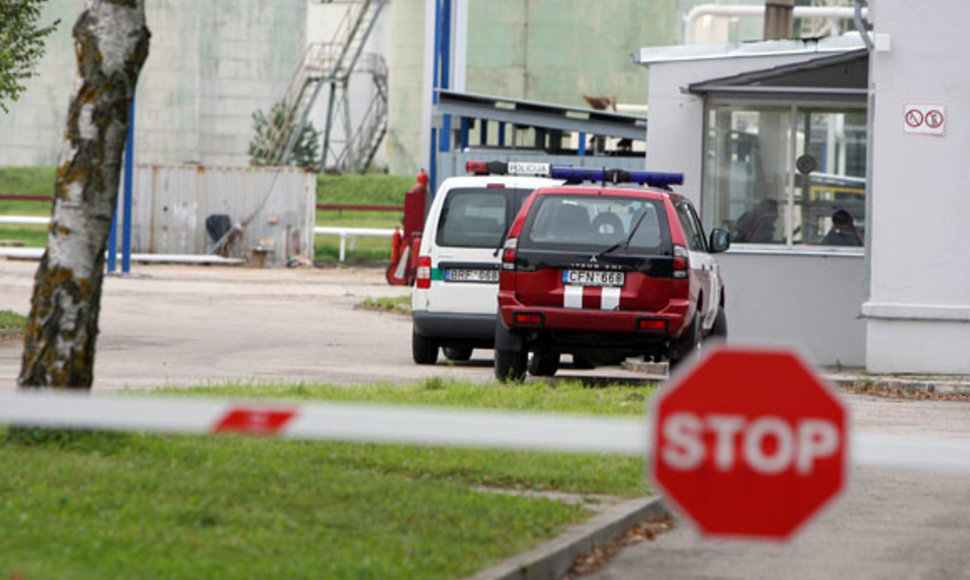 Nelaimė įvyko Kauno naftos produktų terminalo teritorijoje.