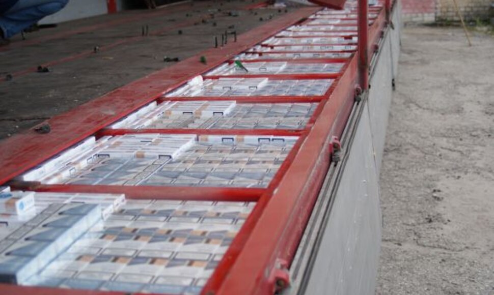 Savaitgalį rastos kontrabandinės cigaretės.