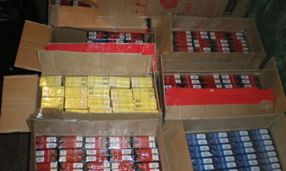 Pareigūnų konfiskuotos kontrabandinės cigaretės