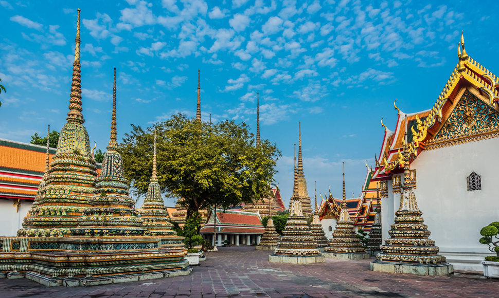 Wat Pho šventyklos detalės