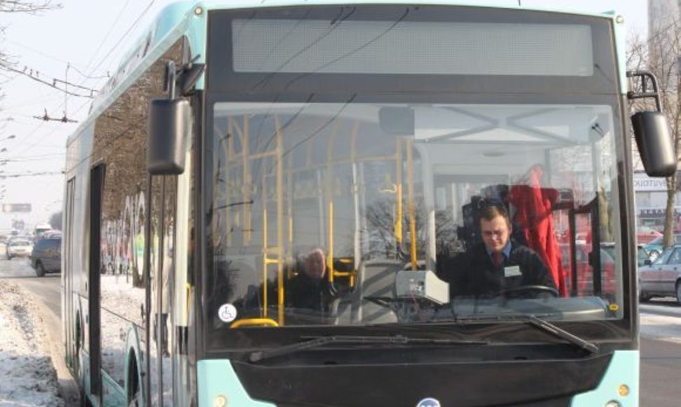 Ekologiškas autobusas šiuo metu išbandomas Kauno rajone