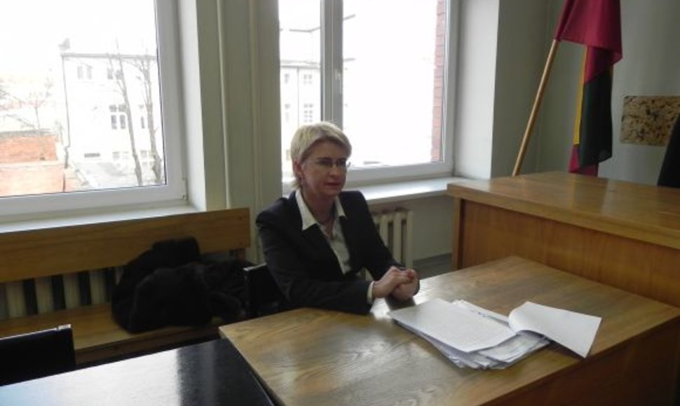 N.Venckienė antradienį atvyko į bylos nagrinėjimą Klaipėdos apygardos teisme.