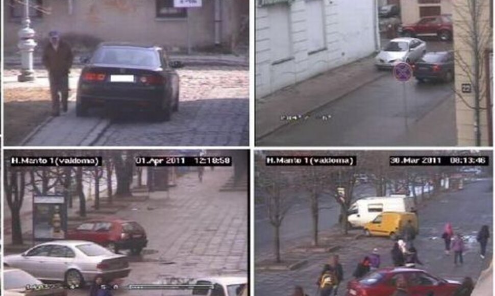 Vaizdo stebėjimo kamerų operatoriai kasdien Patrulių rinktinės pareigūnams perduoda vaizdo įra&scaron;us administracinei teisenai dėl pažeidimų pradėti. 
