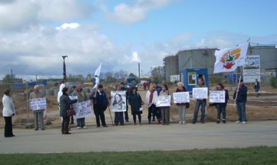 Protestuoto akcija buvo suorganizuota Laisvojoje ekonominėje zonoje.