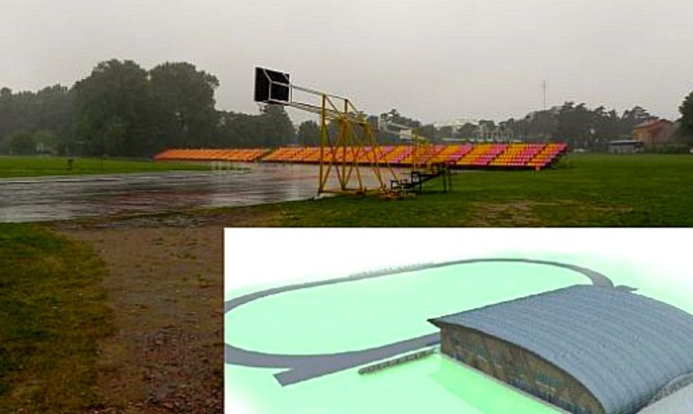 Šiuolaikišką salę planuojama statyti Palangos centrinio stadiono teritorijoje. 