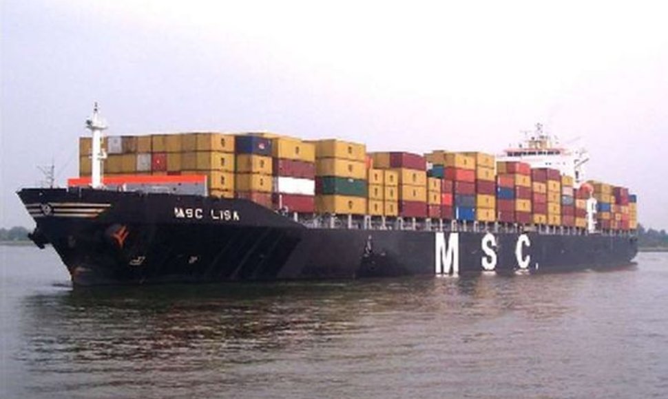 Į Klaipėdos uostą antradienio vakarą turėtų įplaukti „MSC Lisa“, 294,1 m ilgio. 