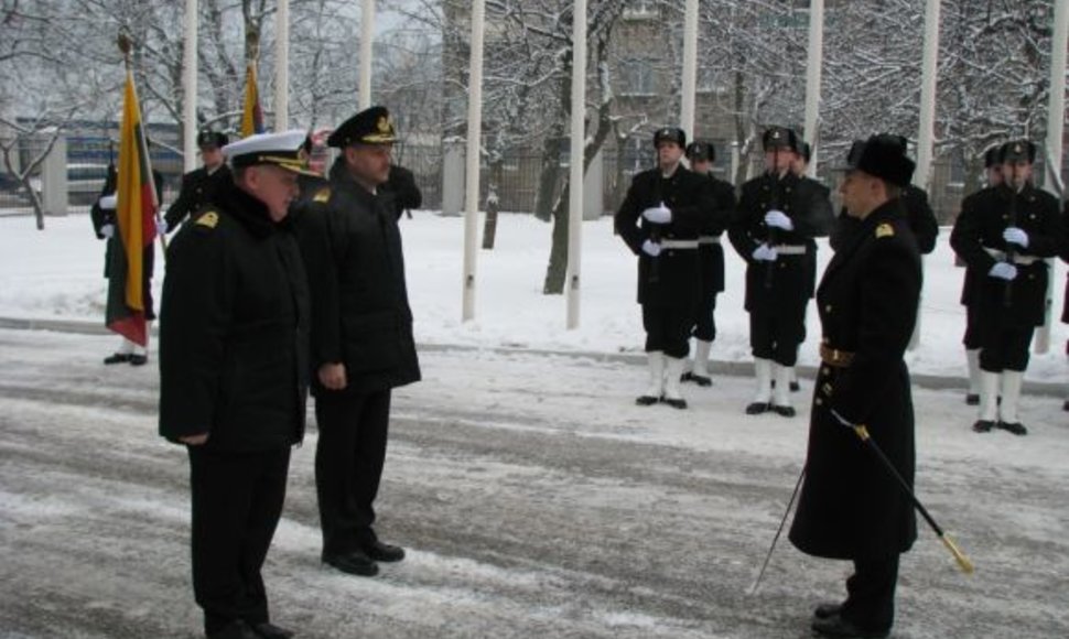 Danijos karinių jūrų pajėgų vadas vieši Klaipėdoje