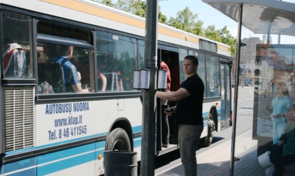 Klaipėdos autobusuose - nauja tvarka.