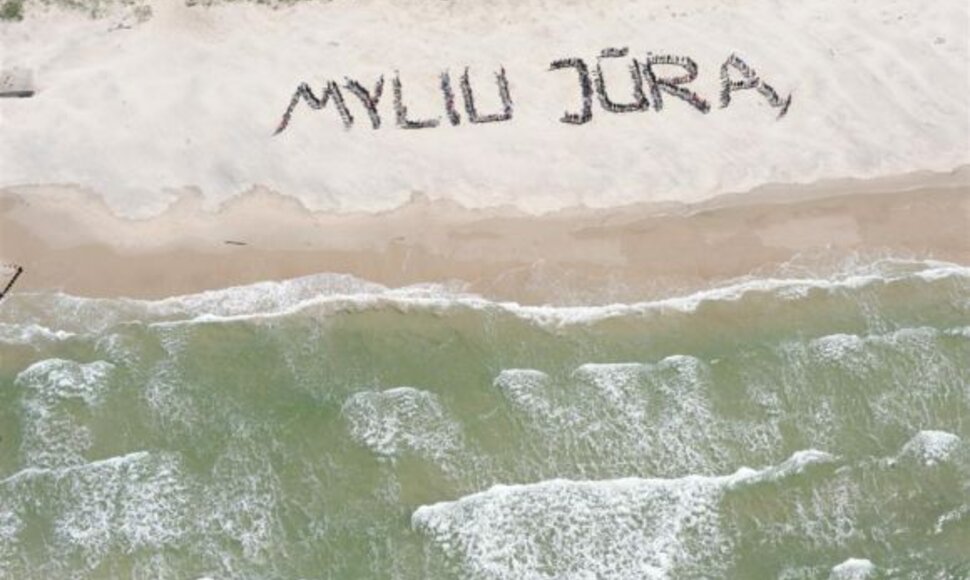 Užrašas - Myliu jūrą