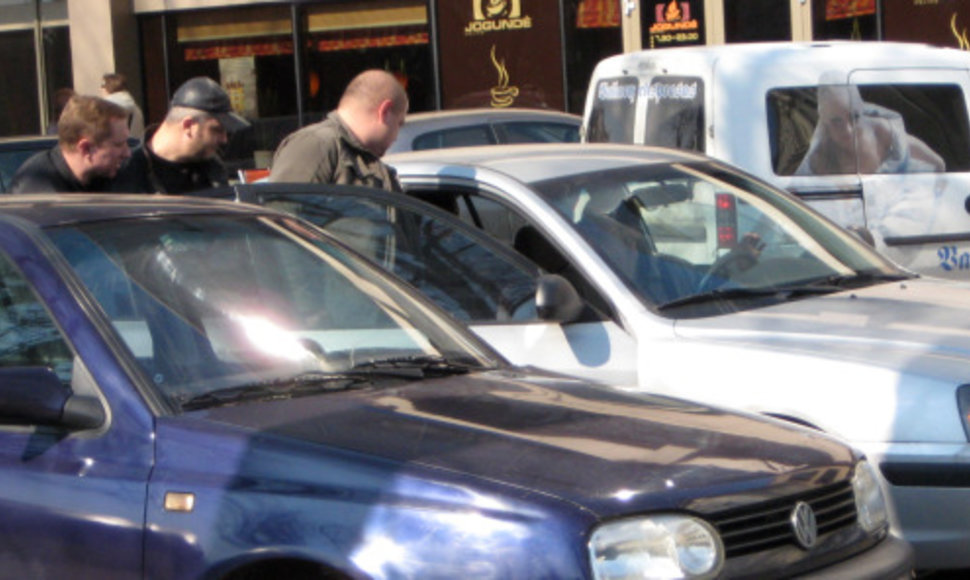 Klaipėdos miesto centre sulaikytas kažkoks vyras.