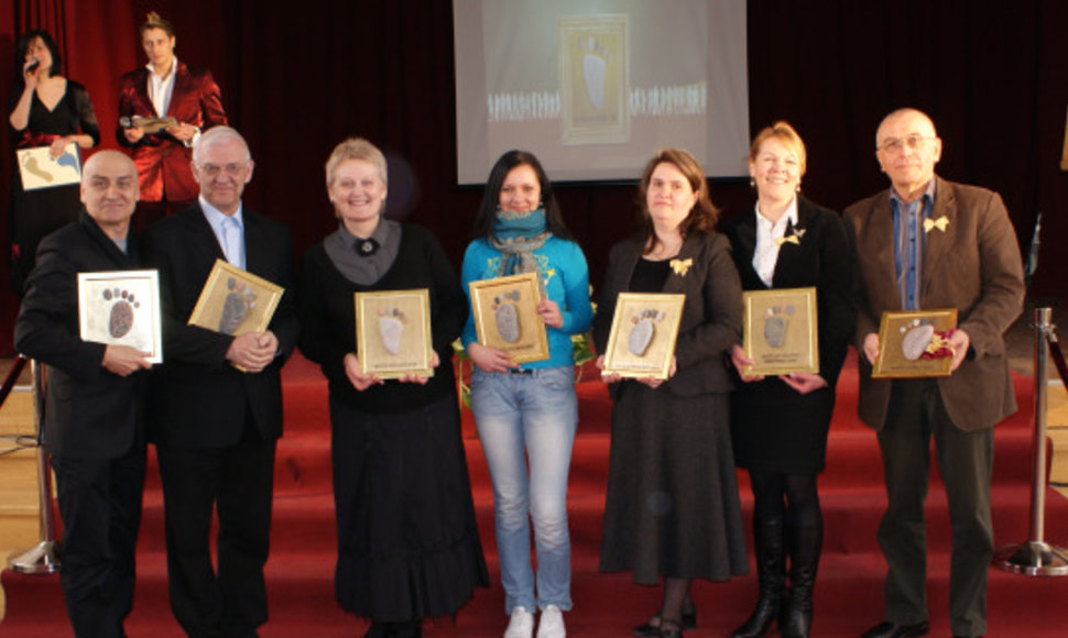 Pirmieji apdovanojimų laureatai Kęstutis Meškys, Algirdas Guzauskas, Vita Petrauskienė, Živilė Narvilaitė, Vilma Skvarčinskienė, Inga Gelžinytė, Artūras Kiguolis.