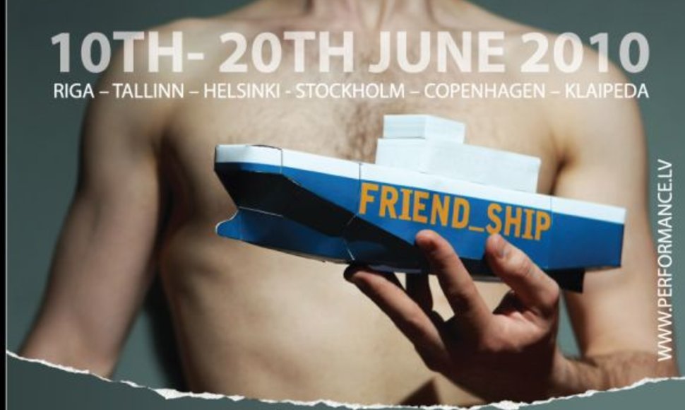 Pirmadienį Klaipėdoje ketinama pristatyti keliautojų „Draugystės laivu“ sukurtus performansus. 