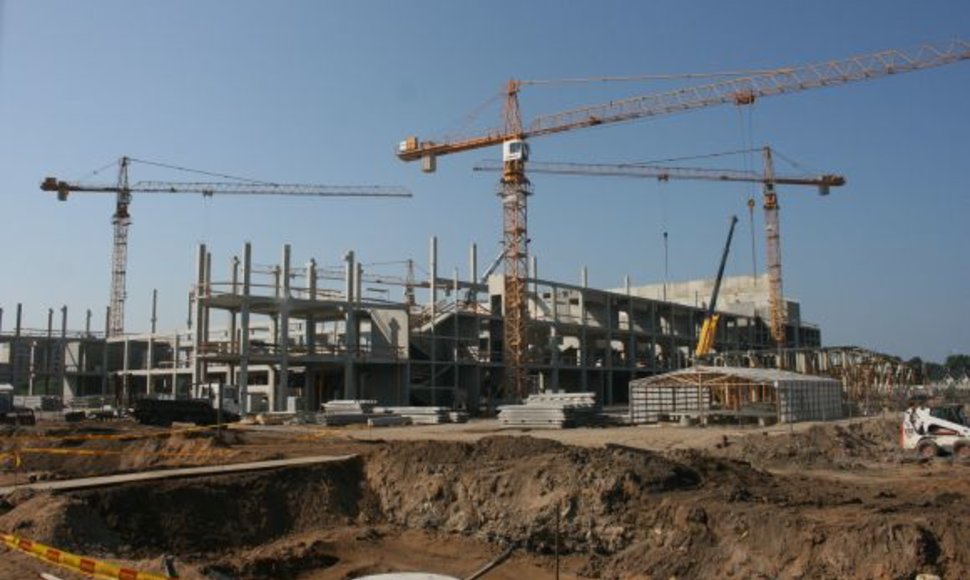 Klaipėdos areną planuota baigti dar iki 2011-ųjų. Bet kol kas atsiliekama nuo terminų.