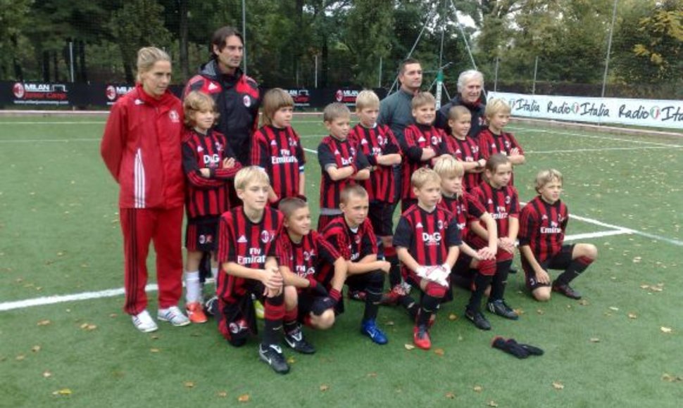 Jaunieji futbolininkai iš Klaipėdos dalyvavo „AC Milan“ vaikų futbolo turnyre.