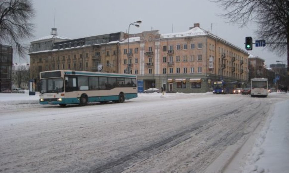 Klaipėdos gatvėse eismo sąlygos – sudėtingos.