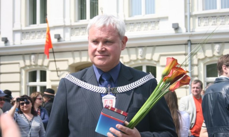 Iškilmingai inauguruotas Klaipėdos meras Vytautas Grubliauskas.