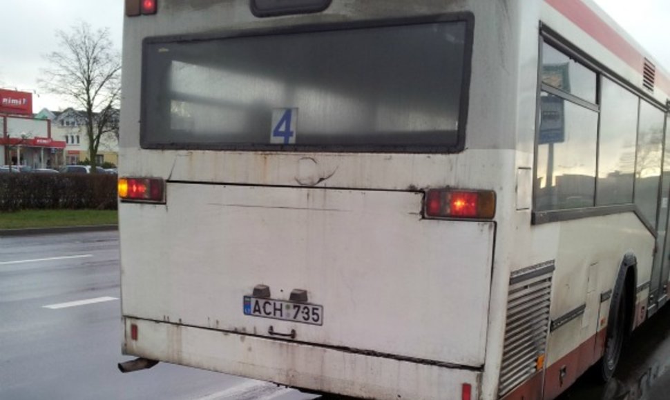 Aprūkęs Klaipėdos autobusas