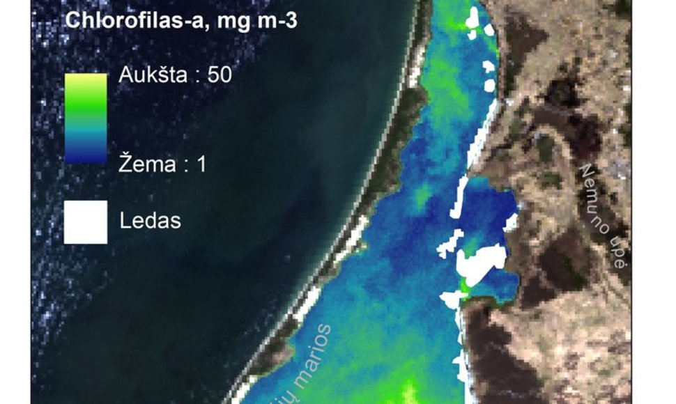 Klaipėdos universiteto mokslininkai, bendradarbiaudami su Europos kosmoso agentūra, parengė vandens paviršiaus temperatūros žemėlapį. 