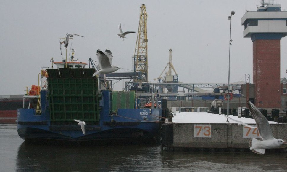 "Smiltynės perkėlos" keltų darbininkai uosto akvatorijoje sekmadienio rytą užfiksavo 19 m/s vėjo greitį.