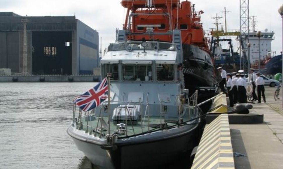 Jungtinės Karalystės karinio jūrų laivyno mokomasis laivas lankosi Klaipėdos uoste. 