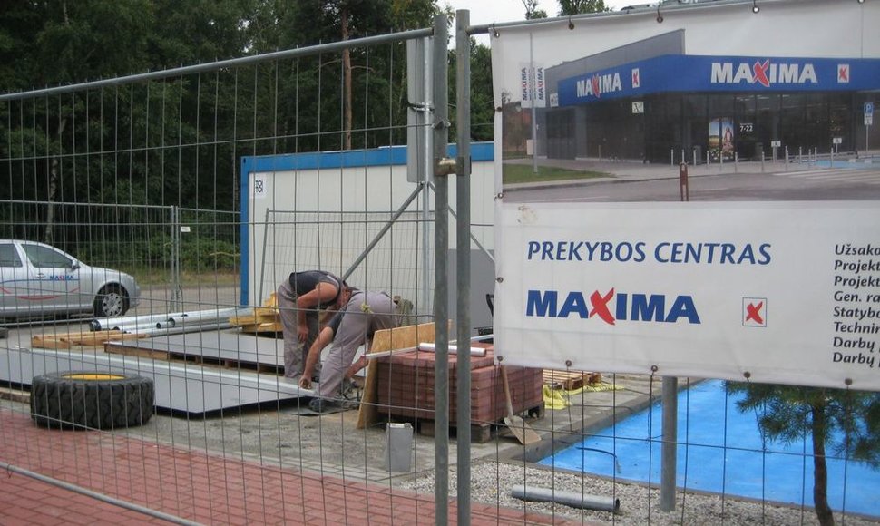 Melnragėje baigiama pastatyti naują „Maximą“.