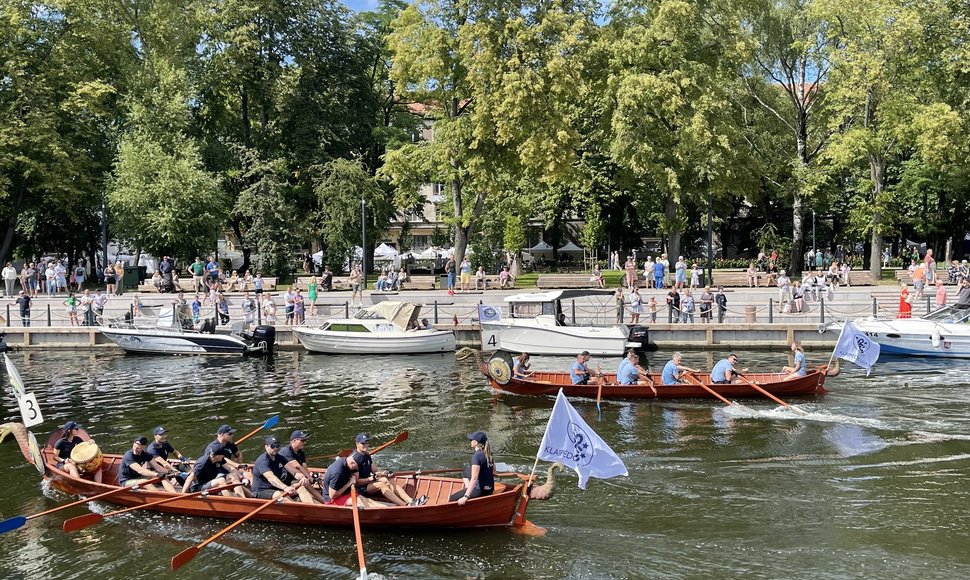 Drakonų valčių lenktynės Danės upėje