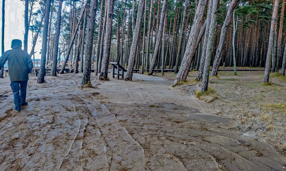 Molio ir žvyro mišiniu tvirtinamas Olandų kepurės skardis