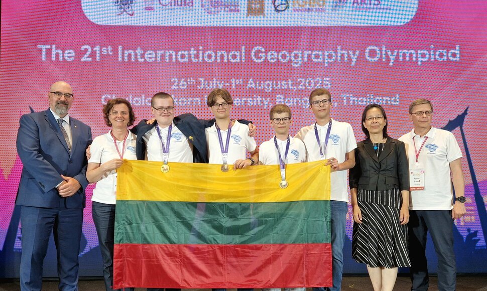 Moksleivių delegacija i&scaron; Lietuvos skynė laurus geografijos olimpiadoje Bankoke