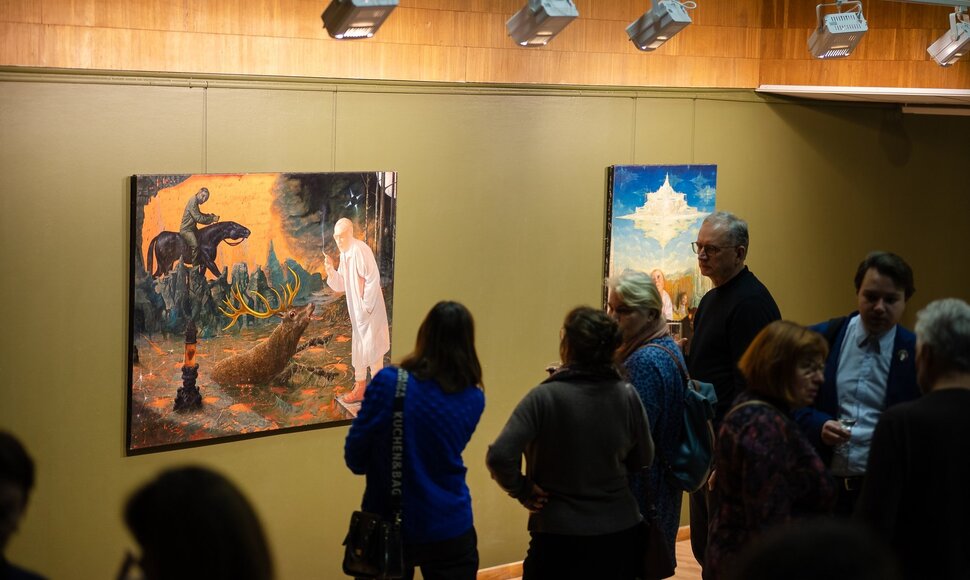 &Scaron;iaulių &bdquo;Laiptų&ldquo; galerijoje atverta Romualdo Petrausko tapybos aproda