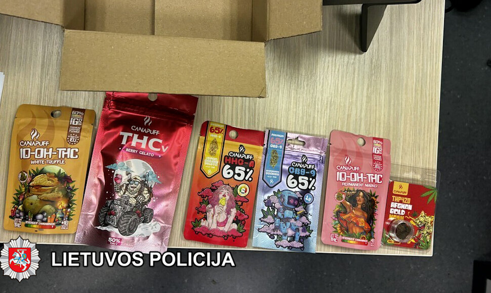 Siuntoje buvusios narkotinės medžiagos