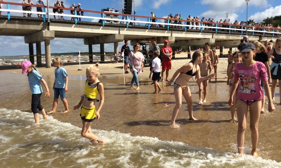 Į Palangą savaitgalį sugužės per pusė tūkstančio vaikų.