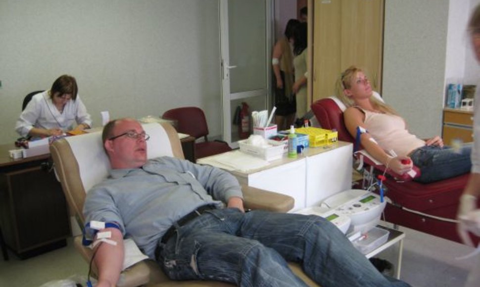 Per mėnesį Klaipėdoje neatlygintinai kraujo duoda apie 300 donorų.