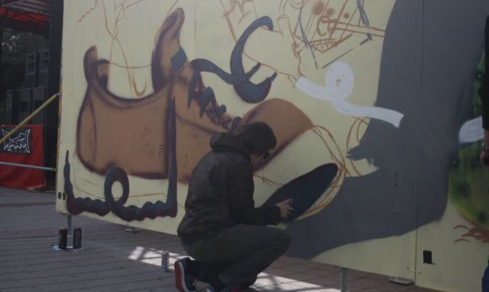 Klaipėdoje vyksta Lietuvos grafiti čempionatas.