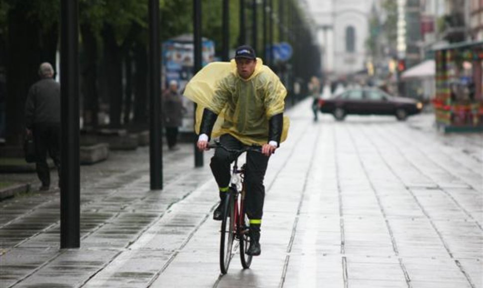 Praėjusiais metais "dienos be automobilio" metu atvykti į darbą su dviračiais ar viešuoju transportu buvo raginami savivaldybės darbuotojai.